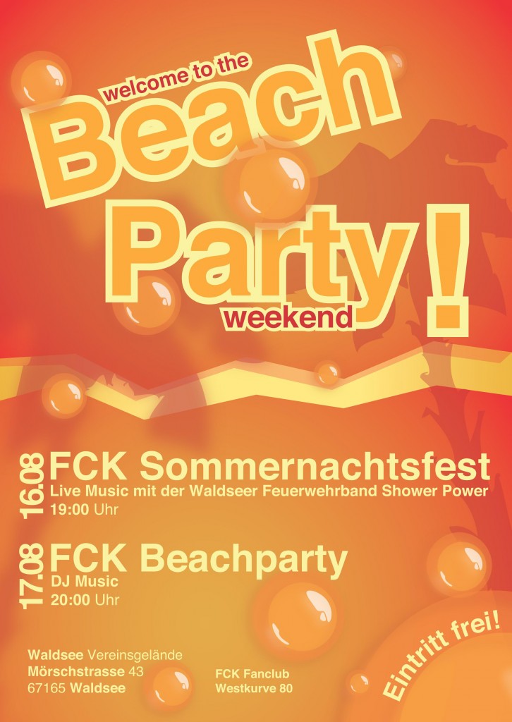 Flyer Sommerparty 2013